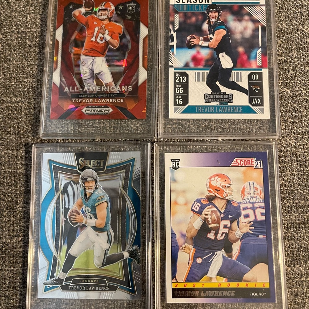 Trevor Lawrence Football Trading Card Set
